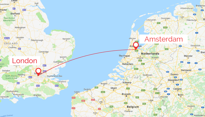 Private jet charter between London and Amsterdam | PrivateFly